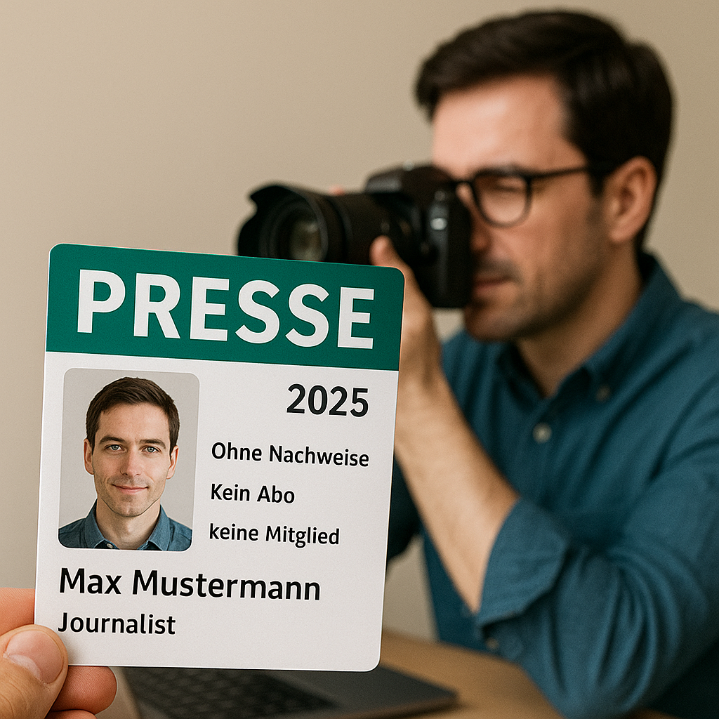 Ist es legal, einen Presseausweis zu kaufen?